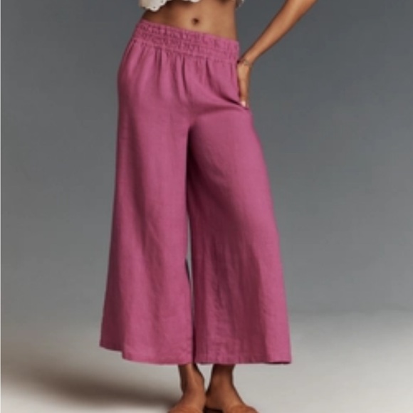 Anthropologie Pants - NWT Anthropologie The Somerset Linen Pull-On Pants